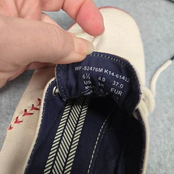 Keds champion pennant baseball stitch MLB lace up sneakers size 6.5 - Picture 8 of 8